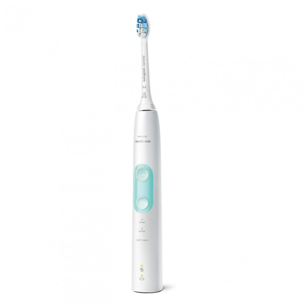 Escova Dental Elétrica Recarregável 3 Modos, PHILIPS SONICARE HX6857, 11, Branco
