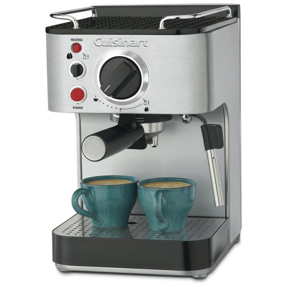 Cafeteira Elétrica Programável Espresso, Aço Inox, 1,6 Litros, 110v, CUISINART EM 100NP1, Prateado