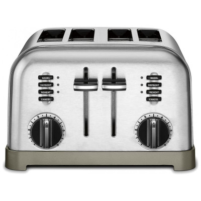 Torradeira Elétrica Metal Classic 4 fatias, 110v, CUISINART CPT 180, Prateado