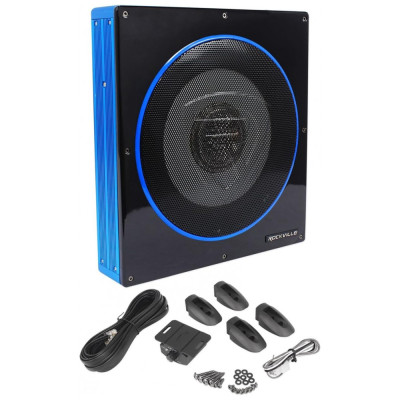 Subwoofer Alto Falante Automotivo 800W, ROCKVILLE RW10CA, Azul