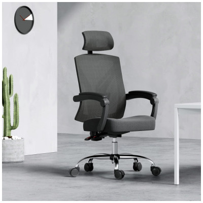 Cadeira ergonômica de escritório, preta, HBADA HDNY115BM, Preto