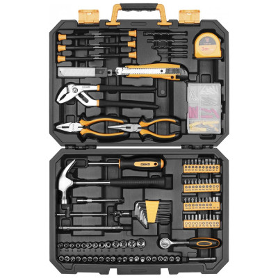 Mala Kit de Ferramenta 196 Peças, DEKOPRO, Preto