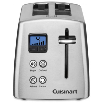 Torradeira Elétrica, 2 Fatias, Aço Inoxidável, 110v, CUISINART CPT 415, Prateado