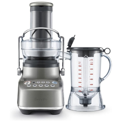 Liquidificador e Espremedor de Frutas 3 Vel, Capacidade 1.4L, 1000W, 110v, BREVILLE BJB615SHY1BUS1, Prateado