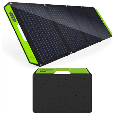 TP solar Kit Painel Solar, Carregador solar portátil com USB, 60W, 19V, 1 unidade, TOPSOLAR, Preto