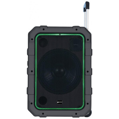 Caixa de Som sem Fio Portátil Bluetooth Recarregável com LED, 6 Modos, 240W, GEMINI MPA 2400GRY, Preto