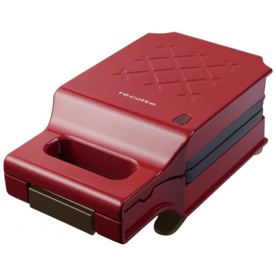 Sanduicheira Antiaderente 1 Fatia 600W, 110v, RECOLTE RPS 1R, Vermelho