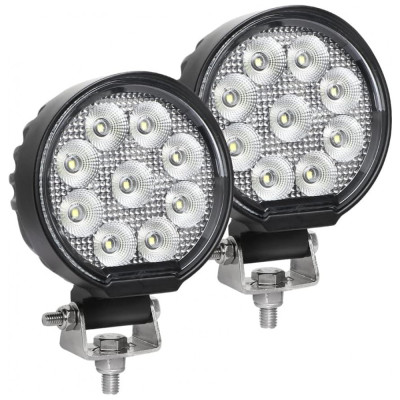 Farol de Milha LED Off Road Pods Impermeáveis 60 54W 3800 Lúmens 12v, 24v, EXZEIT, Preto