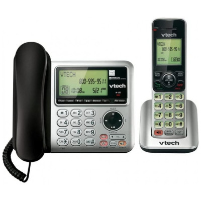 Telefone sem Fio, 2 Aparelhos, VTECH CS6649, Preto