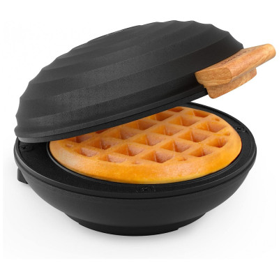 Máquina de Waffle Portátil Antiaderente, 110v, CROWNFUL CF WM01, Preto