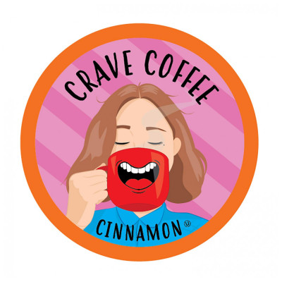 Cápsulas de Café sabor Canela 100u, Keuring Kcup, CRAVE COFFEE, Marrom