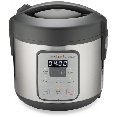 Panela de Arroz Elétrica Capacidade 2L Painel de Controle, 110v, INSTANT POT 8Cup Zest Rice Cooker SS, Cinza