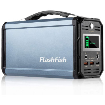 FF FlashFish Estação de Energia Portátil 300W 60000mAh 110V AC, DC12V, USB