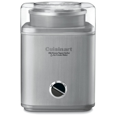 Sorveteira 2 Litros Automática Sem BPA Aço Inoxidável Isolamento Duplo, CUISINART ICE 30BC, Prateado