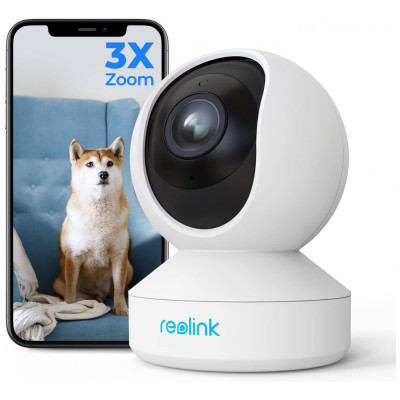 Câmera de Segurança 5MP Wi Fi Dual Banda, REOLINK E1 Zoom, Branco