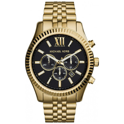 Relógio Ko Lexington Cronógrafo de aço inoxidável, MICHAEL KORS, Dourado