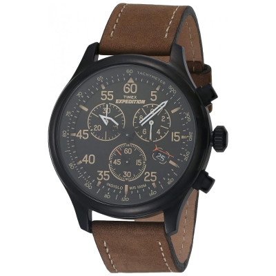 Relógio Masculino Analógico Expedition com Cronógrafo de Quartzo, Modelo, TIMEX T49905, Marrom Escuro