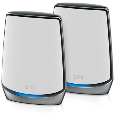 Orbi Pro Wi Fi Tri Band Roteador velocidade 6Gbps até 60 aparelhos área 464 m2, NETGEAR RBK852 100NAS, Branco