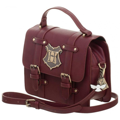 Harry Potter Hogwarts Bolsa de Ombro Feminino, BIOWORLD LB7LHPT, Vermelho