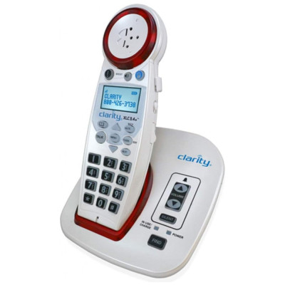 XLC3.4 DECT 6.0 Telefone sem Fio com Botão Extra Grande e Identificador de Chamadas, CLARITY 59234, Branco