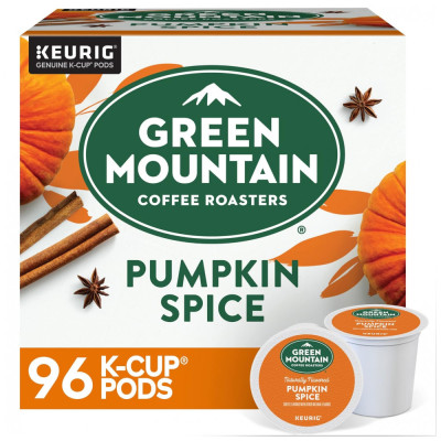 Cápsulas de Café Pumpkin Spice Kosher 96u, GREEN MOUNTAIN COFFEE ROASTERS, Marrom