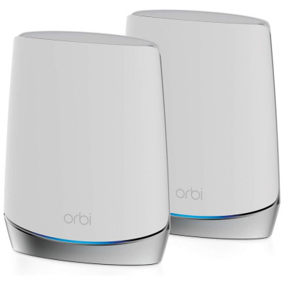 Orbi Roteador Wi Fi Mesh Banda Tripla 4.2Gbps Área 464m2, 2 Unid, NETGEAR RBK752 100NAS, Branco