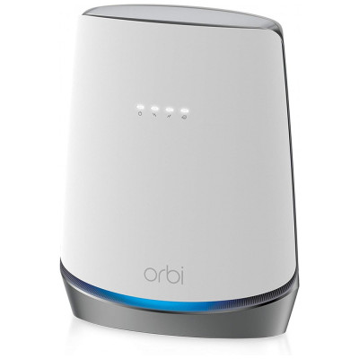 Orbi AX4200 Roteador Wi Fi Vel 4.2Gbps 40 Aparelhos Área 232m2, NETGEAR CBR750 100NAS, Branco