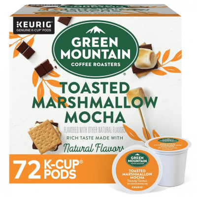 Cápsulas de Café Moka de Marshmallow Kosher, Keurig K Cup, 72u, GREEN MOUNTAIN COFFEE ROASTERS 5000079753, Marrom