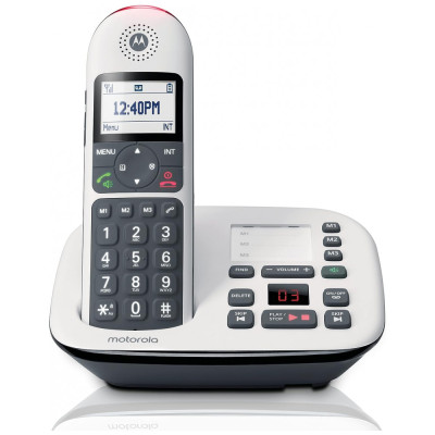 Telefone sem Fio, com secretária eletrônica e bloqueio de chamadas, 1 unidade, branco, MOTOROLA CD5011, Branco