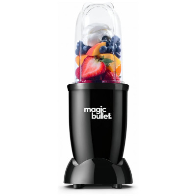 Liquidificador 900 ml 250 Watts Copo Alto e Baixo 11 Peças Fácil de Lavar, MAGIC BULLET MBR 1101, Cinza