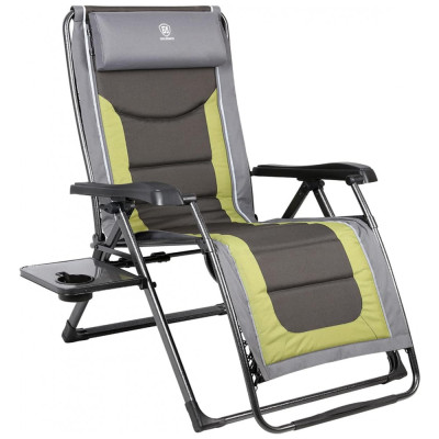 Cadeira Reclinável Ajustável Gravidade com Apoio de Cabeça, EVER ADVANCED Oversize XL Zero Gravity Recliner, Verde