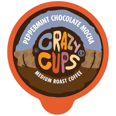 Cápsulas de Café com sabor de Mocha de Chocomenta 80u Keuring Kcup, CRAZY CUPS, Marrom