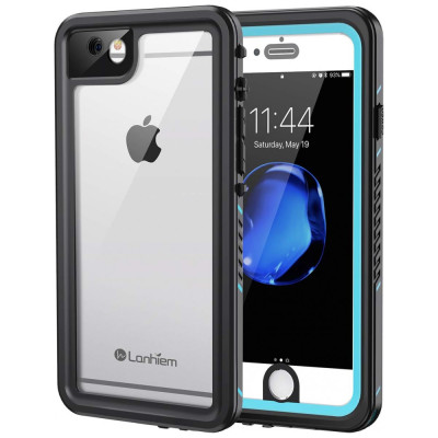 Capa Celular Prova Dágua IP68 iPhone 6, 6S, LANHIEM LH US WP I6, Azul