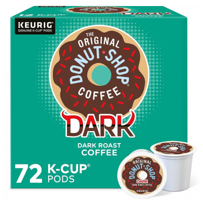 Keuring Kcup TODS Café Torra Escura 72u, THE DONUT SHOP 5000053568, Marrom