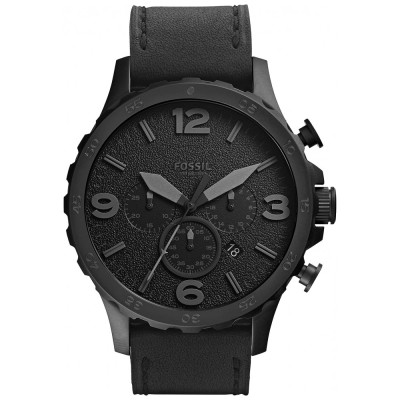 Relógio Masculino em Aço Inoxidável com Cronógrafo de Quartzo, FOSSIL JR1354, Preto