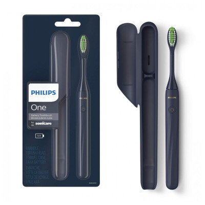 Philips One da Sonicare Escova de Dentes Elétrica Recarregável, Azul HY1100, 04