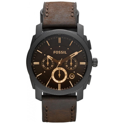 Relógio Masculino em Aço Inoxidável com Cronógrafo de Quartzo, FOSSIL FS4656IE, Marrom