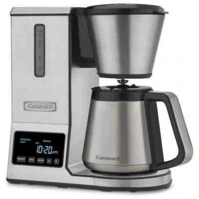 Cafeteira Elétrica Programável 8 Xícaras Filtro em Aço Inoxidável, CUISINART CPO 850, Cinza