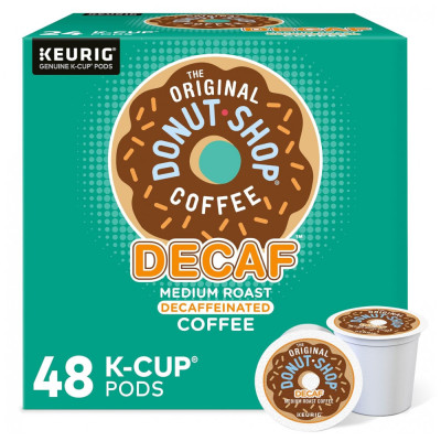 Cápsulas Keurig K Cup da, café descafeinado, 48 unidades, THE DONUT SHOP, Marrom