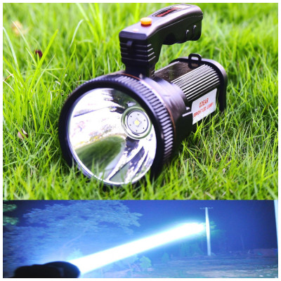 Lanterna LED 1000 Lúmens USB Recarregável Fonte de Energia À Prova Dágua Poeira Explosão, ODEAR, Preto
