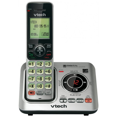 Telefone sem Fio Dect 6.0 com 1 Aparelho, VTECH CS6629, Preto