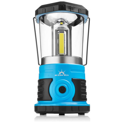 Sun Lanterna LED 800 Lúmens com Luz de Emergência a Bateria, BLAZIN BISON, Azul