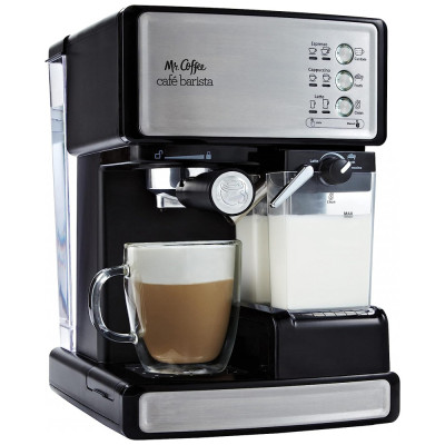 Cafeteira Elétrica Barista 3 em 1 Semi Automática 1040W, 110v, MR. COFFEE BVMC ECMP1000 RB, Prateado
