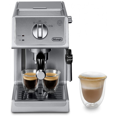 Máquina de Café Expresso e Cappuccino Bar Pump, DELONGHI ECP3630, Prateado