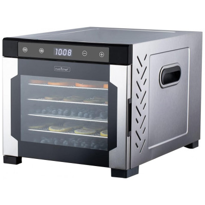 Desidratador de Alimentos Profissional 600W 6Trays, NUTRICHEF NCDH6S.5, Preto