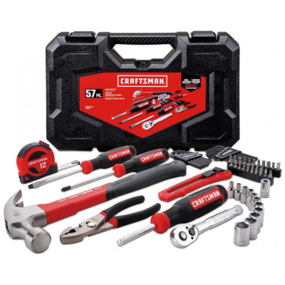 Kit Ferramentas com Maleta de zenamento, 57 Peças, CRAFTSMAN CMMT99446, Vermelho