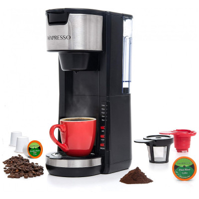 Cafeteira Elétrica Expresso 2 em 1 Compatível com Café Moído, 1000W, 110v, MIXPRESSO, Preto