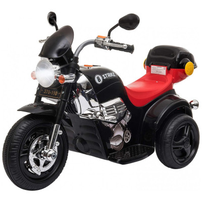 Moto Elétrica Infantil com 3 Rodas, Buzina, até 3 km por hora, 6V, 1 a 3 anos, AOSOM, Vermelho