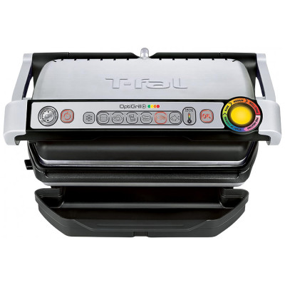 Churrasqueira Elétrica Grill Serve até 4 Porções com Sensor Automático, T FAL GC7, Prateado