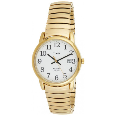 Relógio Masculino Analógico Easy Reader com Pulseira de Aço Inoxidável em Tom, Modelo, TIMEX T2H301, Dourado